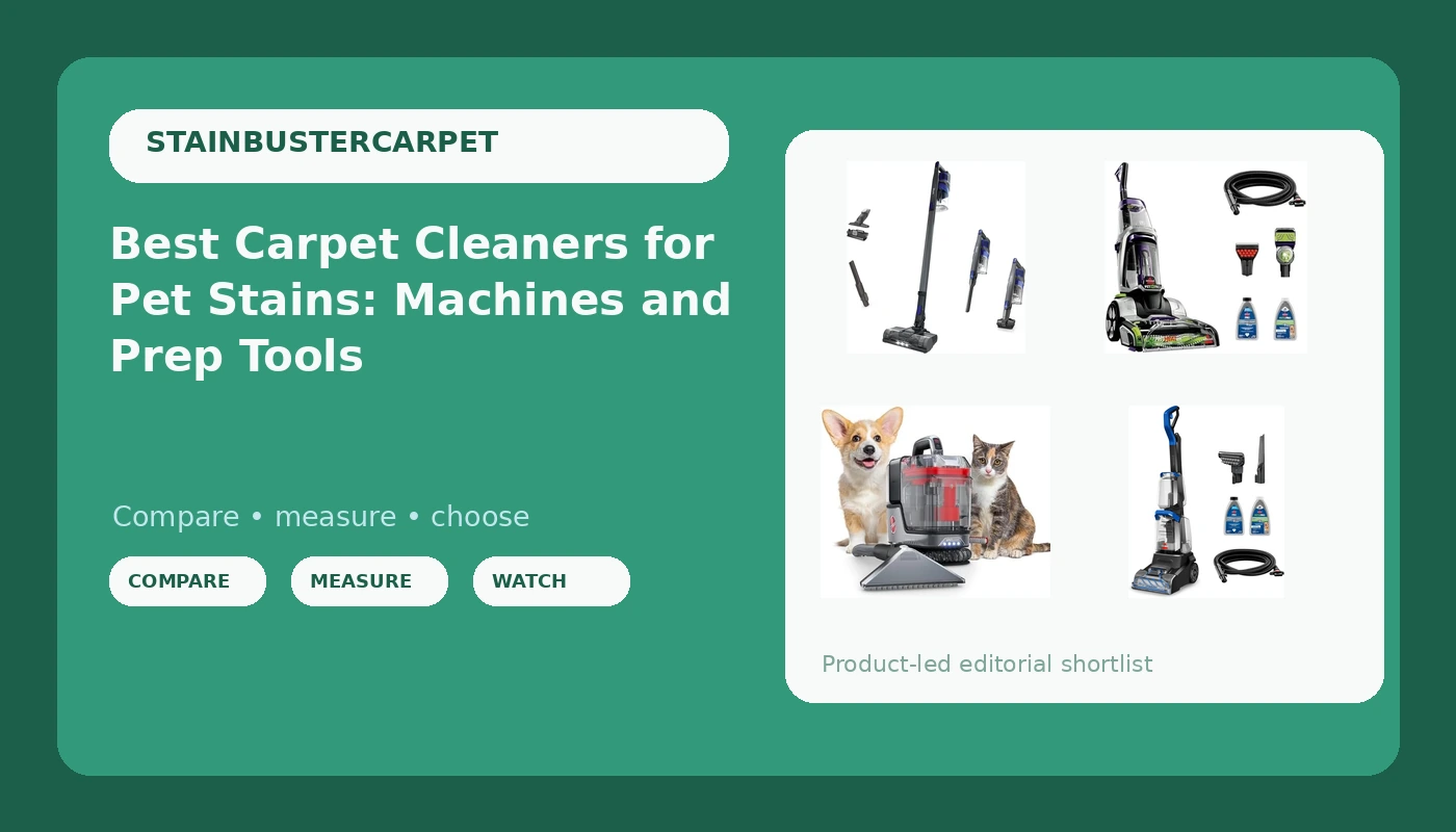 Best Carpet Cleaners for Pet Stains: Machines and Prep Tools