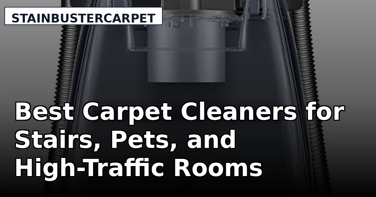 Best Carpet Cleaners for Stairs, Pets, and High-Traffic Rooms