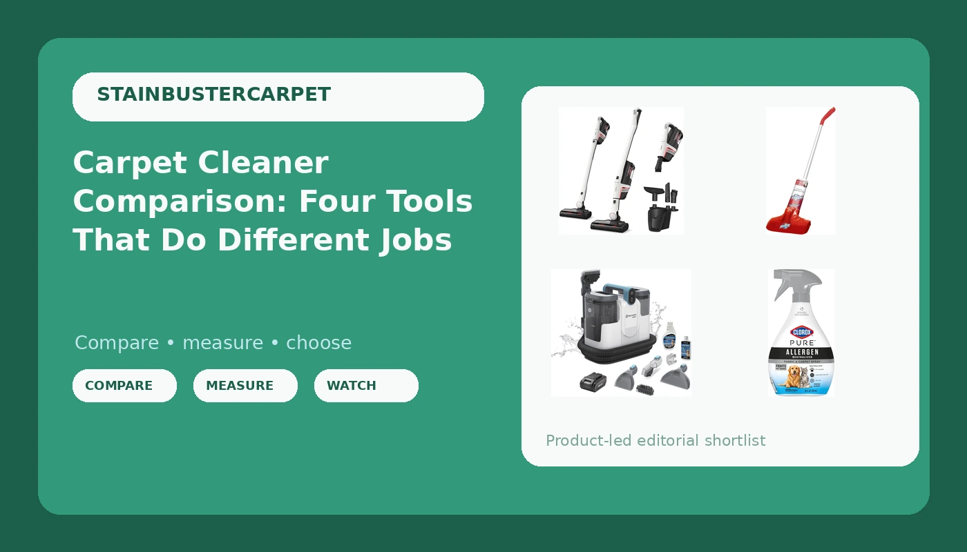 Carpet Cleaner Comparison: Four Tools That Do Different Jobs