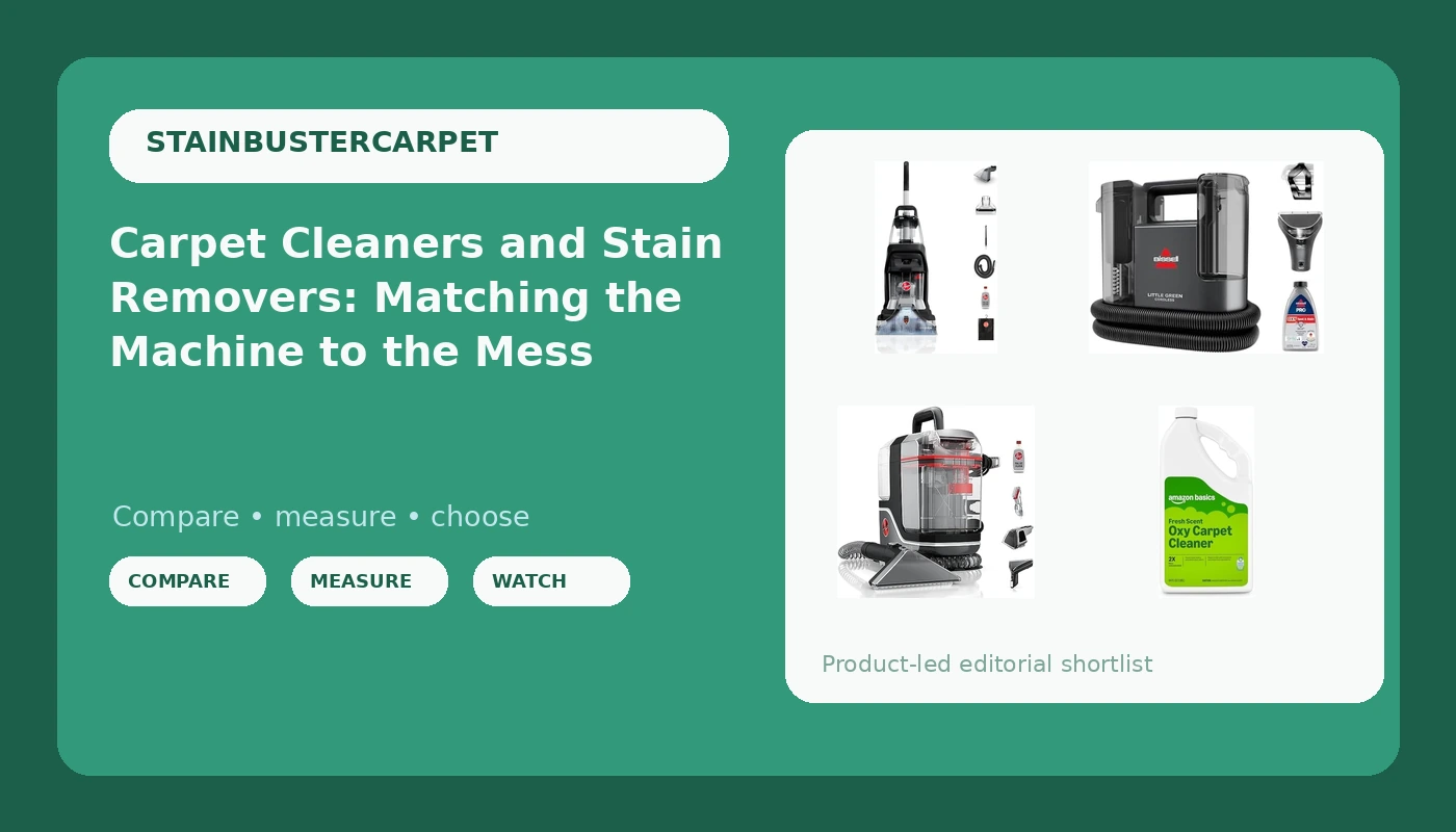 Carpet Cleaners and Stain Removers: Matching the Machine to the Mess