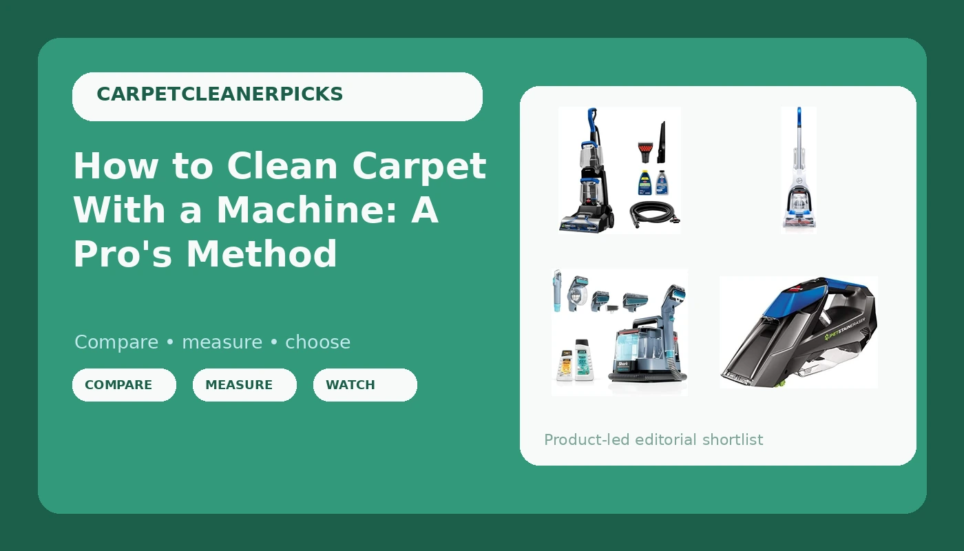 How to Clean Carpet With a Machine: A Pro's Method - CarpetCleanerPicks review with measurements and honest opinion