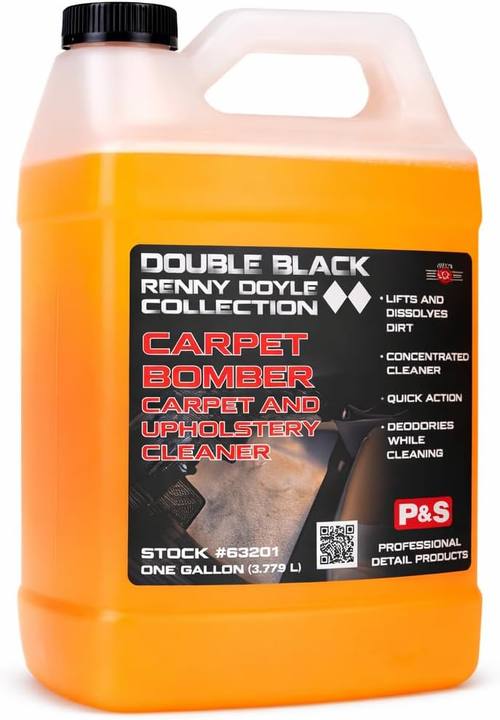 P & S PROFESSIONAL DETAIL PRODUCTS Carpet Bomber, Professional Upholstery Cleaner, Citrus-Based Formula, 1 Gallon
