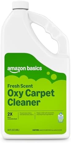 Amazon Basics Carpet Cleaner, Carpet Stain Remover, Fresh Scent, 64 fl oz, Packaging May Vary