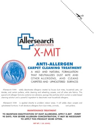 Allersearch X-Mit Anti-Allergen Carpet Cleaning Powder : Health & Household