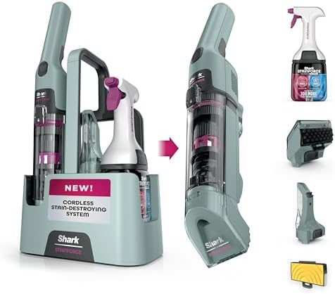 Shark StainForce Cordless Stain, Odor & Urine Remover, 2 Tools, Caddy HX101