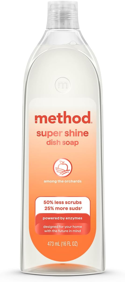 method Super Shine Liquid Dish Soap, Among the Orchards Scented, 16 fl oz